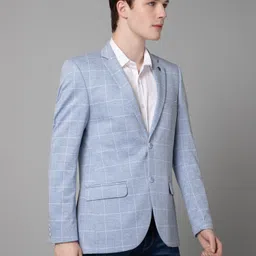 cantabil Men Self Design Single Breasted Casual Blazer image 4