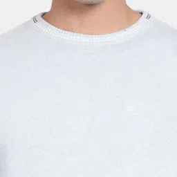 t-base Plus Size Men Round Neck Cotton Pullover Sweater image 5