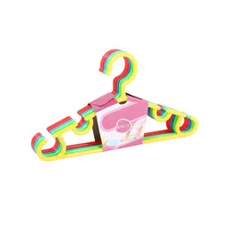 POKORY Set of 5 Multicoloured Clothes Drying Hangers image 5