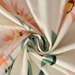 BREVARD Cream & Orange Printed Single Bed Duvet Cover image 4