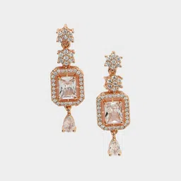 NVR Gold-Plated American Diamond Studded Jewellery Set image 4