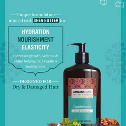 ARGANICARE Organic Argan Oil & Shea Butter Conditioner - 400 ml image 5