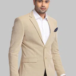 Park Avenue Self Design Single-Breasted Active Fit Casual Blazer image 3