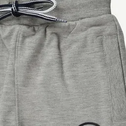 Alan Jones Boys Grey Melange Printed Joggger image 4