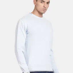 t-base Plus Size Men Round Neck Cotton Pullover Sweater image 3
