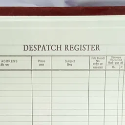 atishay Dispatch Register for Letter Record register (500 Pgs) Dispatch Register for Letter Record register (500 Pgs) 1-Part dispatch register image 2