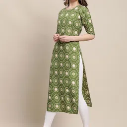 7threads KALINI Women Pack of 2 Digital  Printed Summer Sheers Crepe Kurta image 4