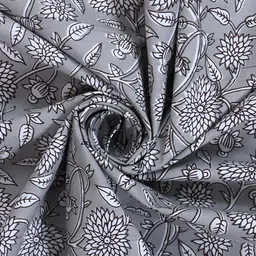 Texstylers Grey Ethnic Motifs Anti-Slip Cotton 6-Seater Rectangular Table Cover image 2