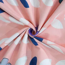 Arrabi Pink & White Floral Printed 6-Seater Table Cover image 4