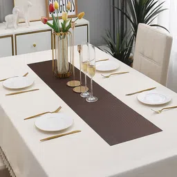 HOKIPO Brown Textured Table Runner image 5