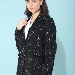 Crimsoune Club Printed Single-Breasted Formal Blazers image 4