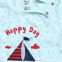 Toonyport Infant Boys Typography Printed Pure Cotton  Romper image 4