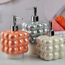 Kookee Blue Abstract Ceramic Soap Dispenser 550ml image 4