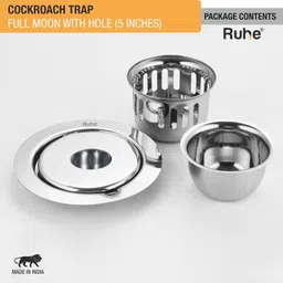 ruhe Floor Stainless Steel Push Down Strainer image 4