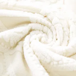 HOKIPO Cream Colored Textured Jacquard 190 GSM Chair Cover image 5