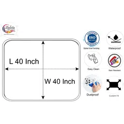 Stylista Red & White Floral Waterproof 2 Seater Square Table Cover image 2