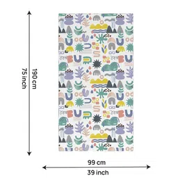 Smartsters White & Green Reversible Bamboo Cotton Mild Winter 300 GSM Single Bed Comforter image 2