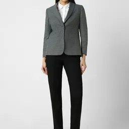Van Heusen Woman Women Checked Single-Breasted Formal Blazer image 5