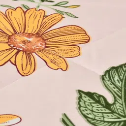 SEJ by Nisha Gupta Pink & Yellow Microfiber AC Room 150 GSM Reversible Single Bed Comforter image 4