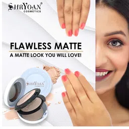 SHRYOAN 2 In 1 Oil Control SPF 18 Compact Powder with Vitamin E & Vitamin C 23 g- Shade 04 image 3