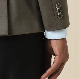 Allen Solly Men Single-Breasted Slim-Fit Formal Blazer image 2