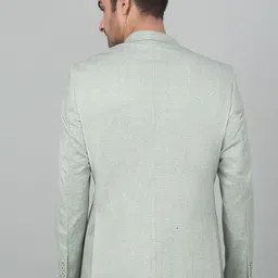 Cantabil Striped Notched Lapel Collar Single-Breasted Slim Fit Casual Blazer image 2