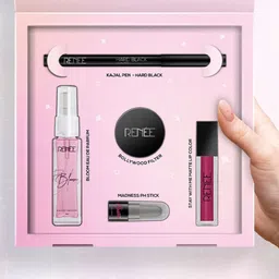 Renee Set Of 5 Liquid Lipstick, Madness Lipstick, Kajal, Bollywood Filters & EDP Gift Set image 3