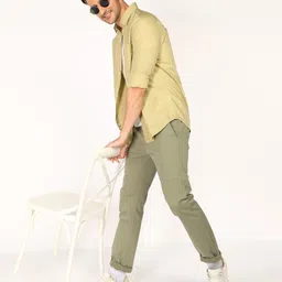 u.s. polo assn. Men Regular Fit Solid Spread Collar Casual Shirt image 2