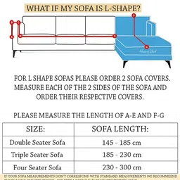 Cortina Brown Checked Jacquard Stretchable 3 Seater Sofa Cover With Arms image 3