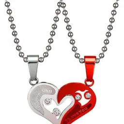 house of common REDHRT5 Silver Diamond Steel Pendant-picture-19