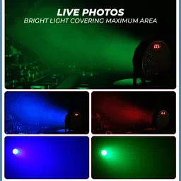 mobizac (Set of 2) 60 LED Disco Ball Par Light with DMX Control Music Sensor Working Disco Ball Set image 4