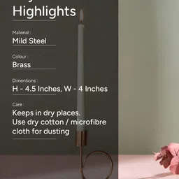 nestroots Copper-Toned Metal Candle Holder image 4