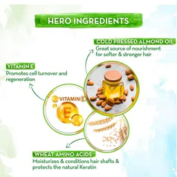 Mamaearth Almond Shampoo With Almond Oil And Vitamin E 250 ml image 3