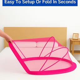 saheb bastralaya Tent-crib HDPE - High Density Poly Ethylene Washable Kids Mosquito Net image 2