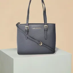 Lino Perros Navy Blue Solid Shoulder Bag-picture-30