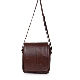 Martucci Unisex Brown Messenger Bag image 1