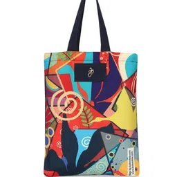 KOLOROBIA Printed Pure Cotton Shopper Shoulder Bag-picture-37