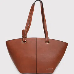 Caprese Leather Structured Tote Bag image 5