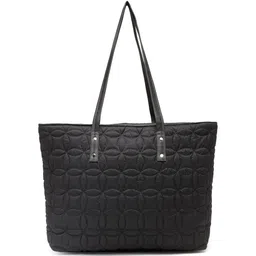 Anekaant Floral Textured Structured Tote Bag With Quilted image 4