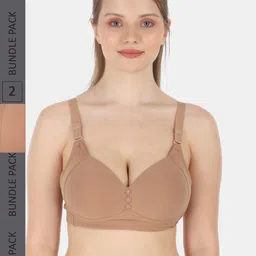 Tweens Pack Of 2 Lightly Padded Full Coverage All Day Comfort Cotton Minimizer Bra-picture-39