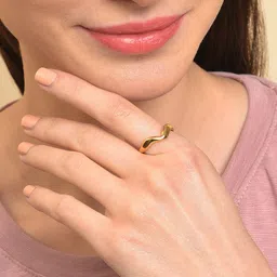 SOHI Gold-Plated Adjustable Finger Ring-picture-11
