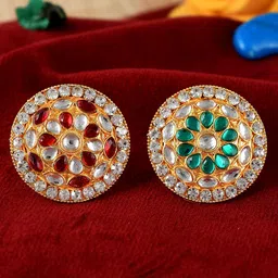 Silvermerc Designs Set Of 2 Gold-Plated Kundan-Studded Finger Ring-picture-31