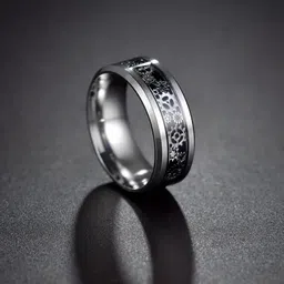 VIEN Men Silver-Plated Stainless Steel Mechanical Gear Wheel Finger Ring-picture-10