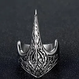KARISHMA KREATIONS Armor Long Vintage Finger Ring-picture-13