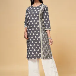 RANGMANCH BY PANTALOONS Geometric Printed Kurta image 1