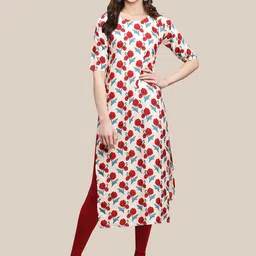 7threads 1 Stop Fashion Women Pack Of 6  Multicoloured Floral Printed Crepe Kurta image 2