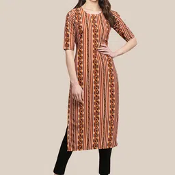 7threads 1 Stop Fashion Women Pack Of 6  Multicoloured Floral Printed Crepe Kurta image 4