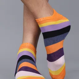 Dollar Socks Men Pack Of 3 Patterned Cotton  shoe-Liner Socks image 4