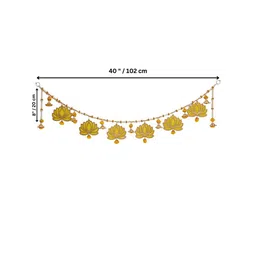 BS AMOR Yellow 2 Pieces Artificial Flower Toran Door Hanging image 2