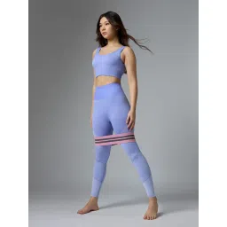 FEIER Blue Nylon Sports Bra image 5